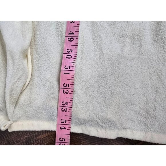 Vintage 70s Cream Boho Prairie Night Gown House Dress Bell Sleeve - Picture 11 of 14